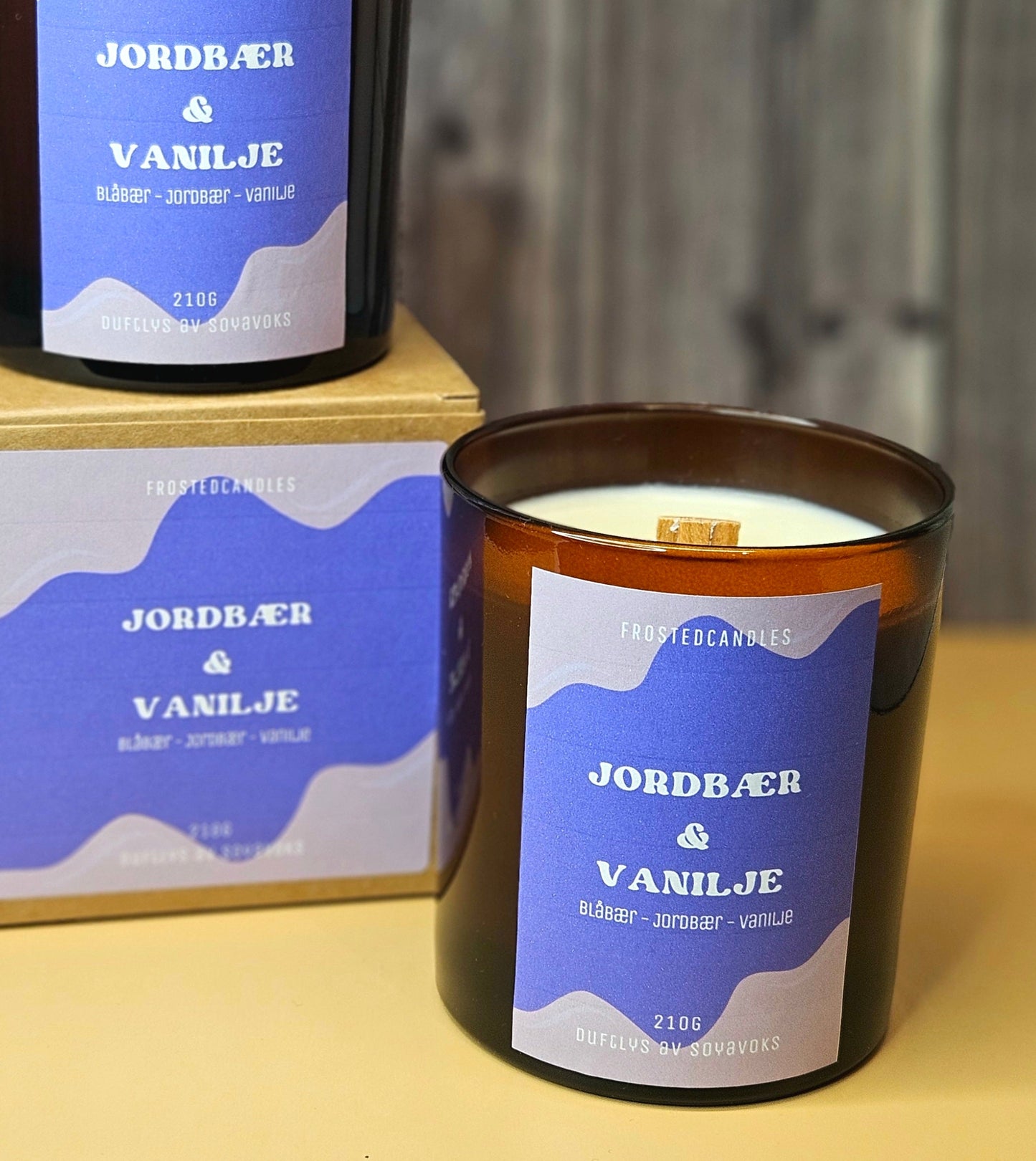 Scented Candle – Strawberry & Vanilla