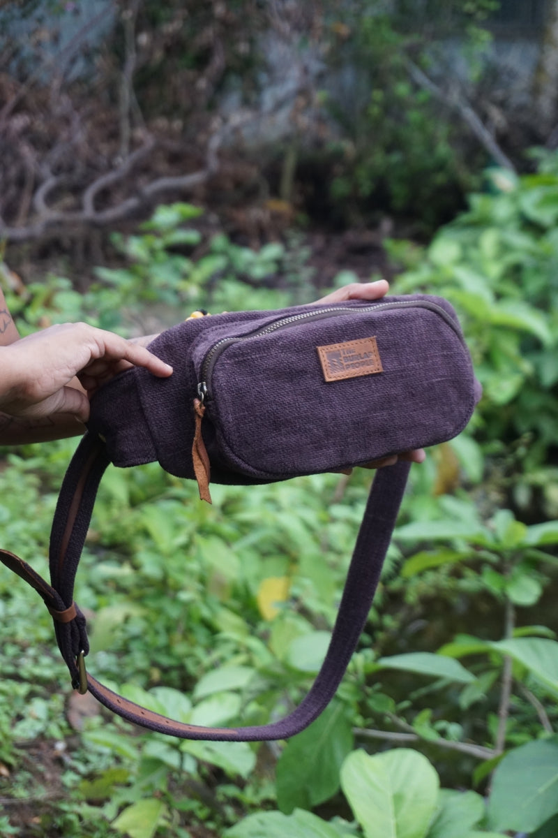 The Fanny Pack 2.0 | Handcrafted Burlap & Leather Belt Bag