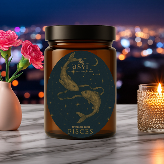 Ayurvedic Zodiac Incense Cones: Pisces Sun Sign