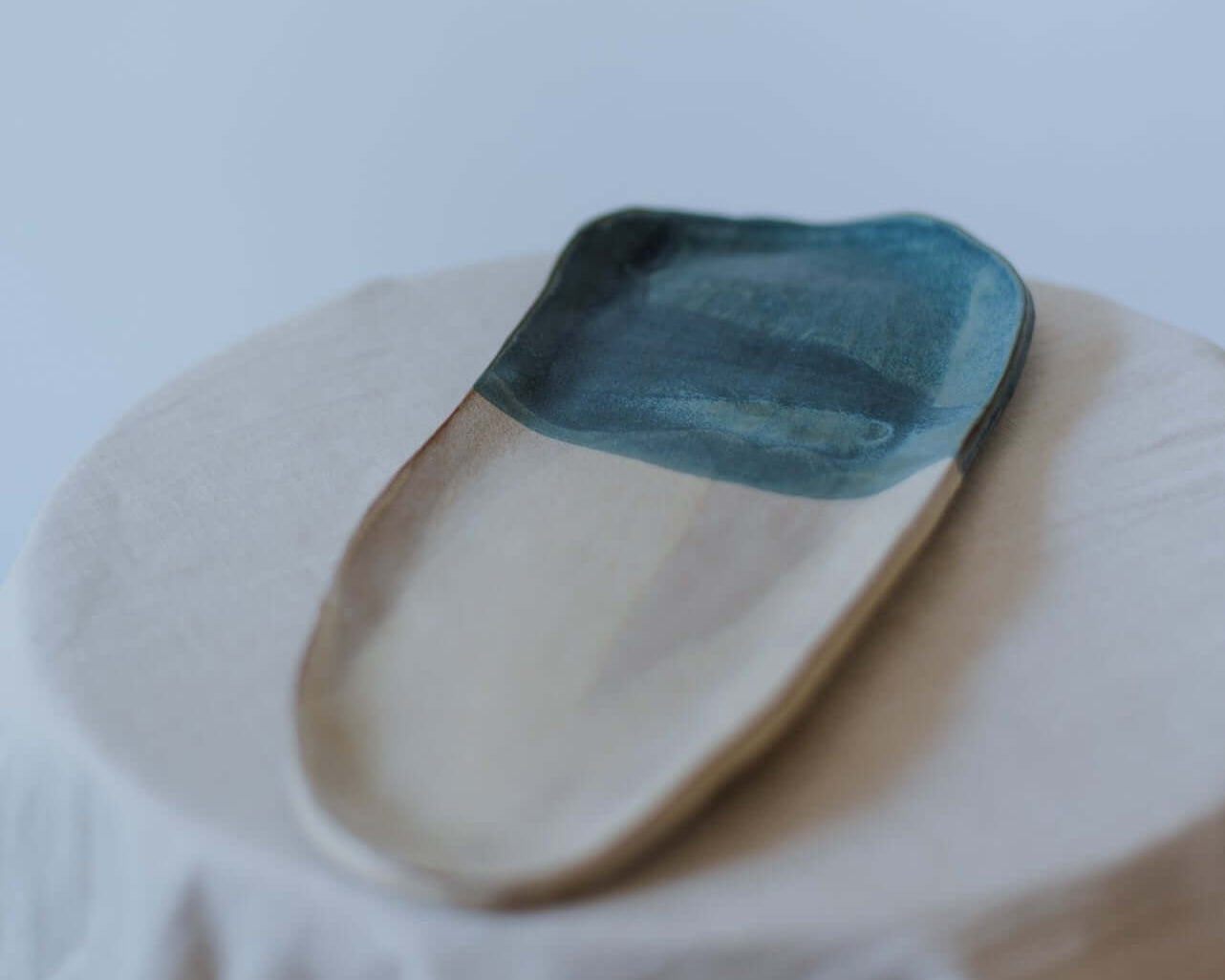 Handcrafted sushi bread platter with a rustic finish, perfect for serving sushi or bread