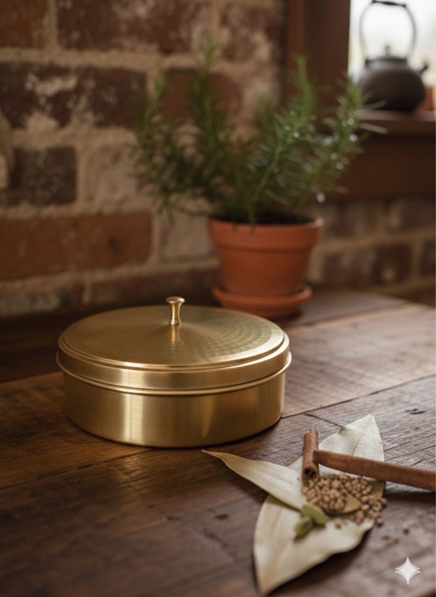 Why We Choose the Indian Brass Spice Box Over Glass: Culture, Health, and Timeless Tradition