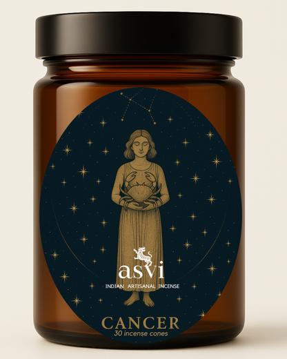 Ayurvedic Zodiac Incense Cones: Cancer Sun Sign