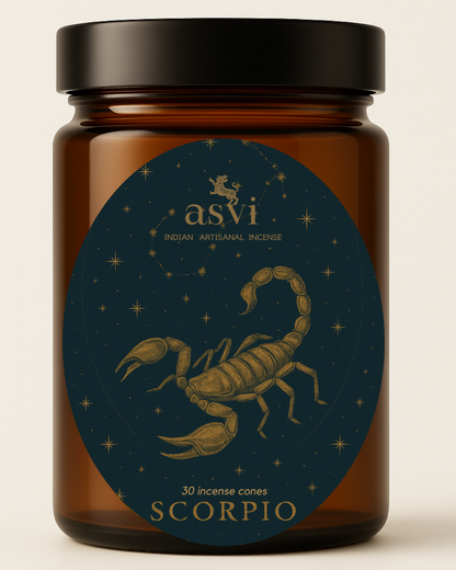 Ayurvedic Zodiac Incense Cones: Scorpio Sun Sign