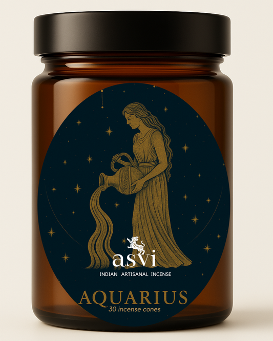 Ayurvedic Zodiac Incense Cones: Aquarius Sun Sign