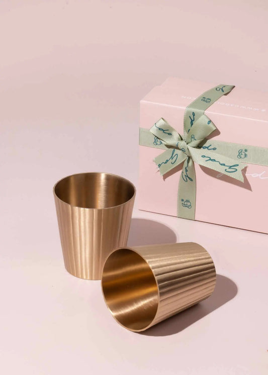 Avisa Brass Tumblers- Set of 2 Regular price