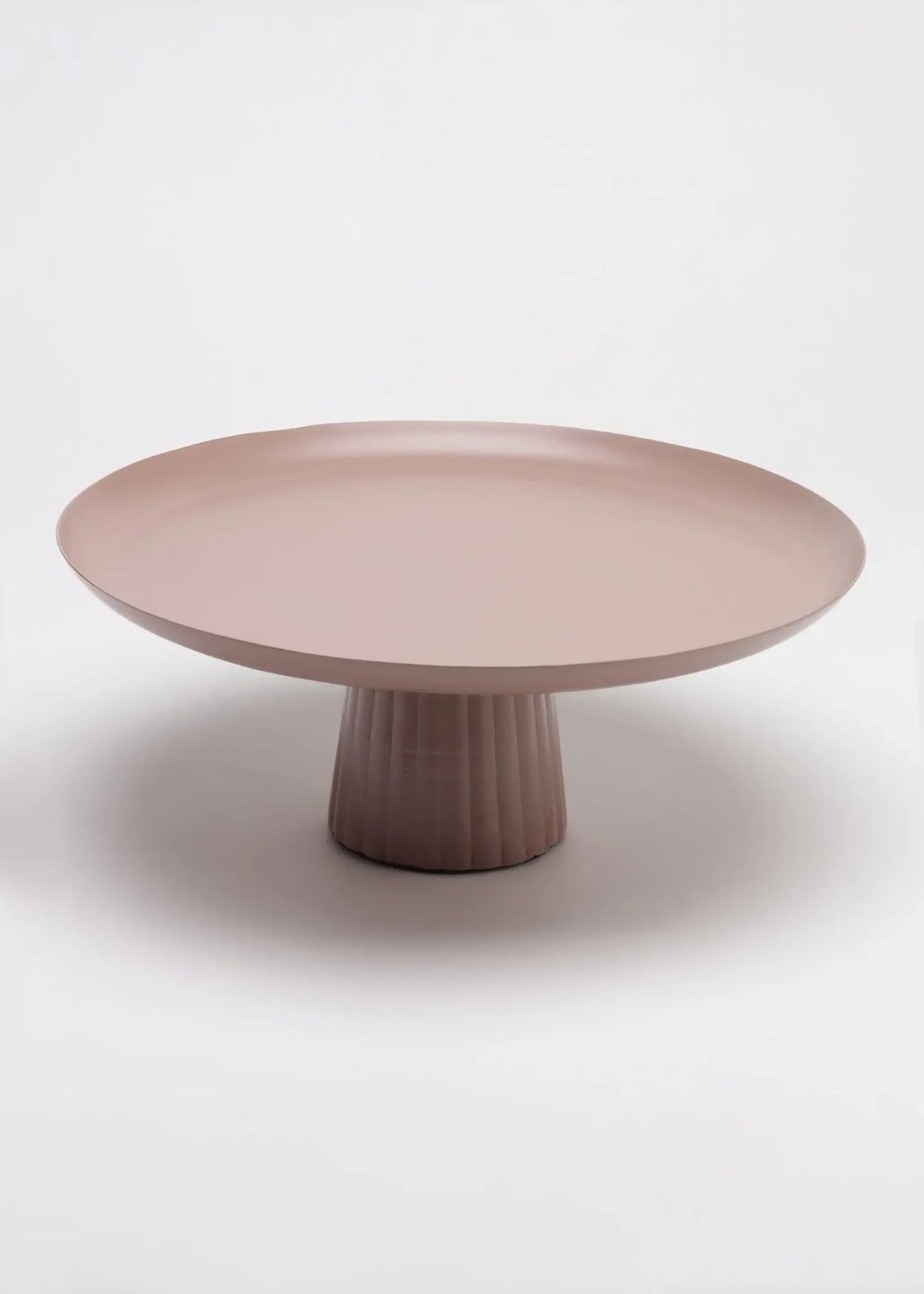 Avisa Dusty Pink Cake Stand | Handcrafted Metal Dessert Pedestal