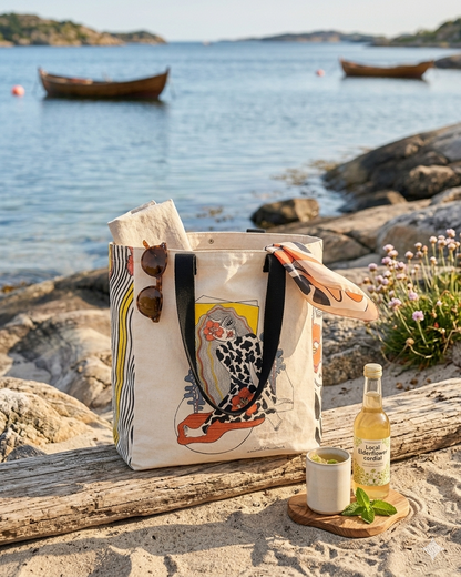Anindita Artist Edition Tote Bag | Kraftig Resirkulert Bomullskanvas