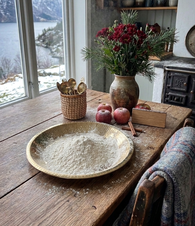 Hammered Brass Paraat — Handcrafted Dough Kneading Bowl | The Art of Slow Cooking