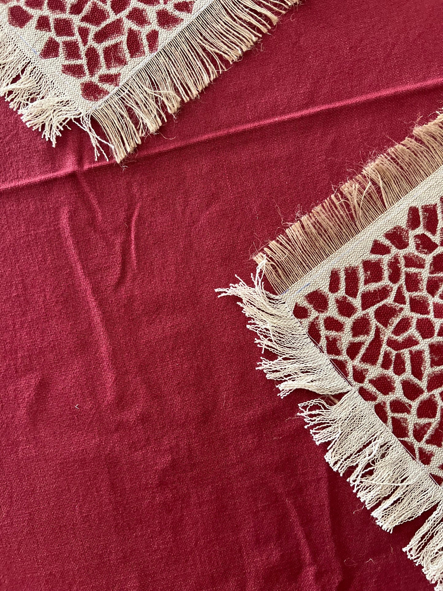 Handwoven Jute Tassel Placemats