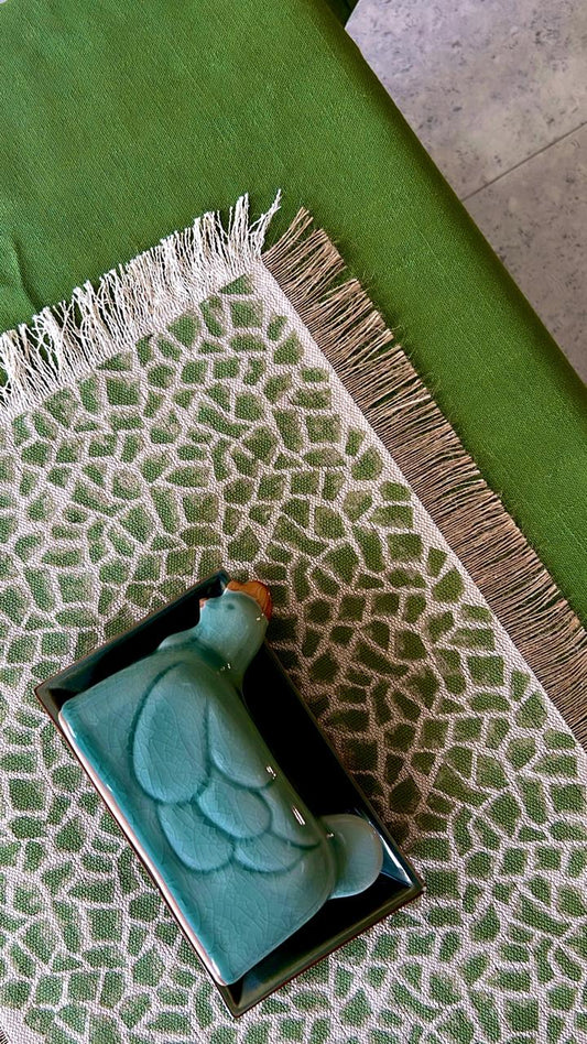 Handwoven Jute Tassel Placemats