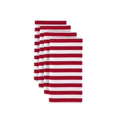 Striped red Napkin (Set of 2)