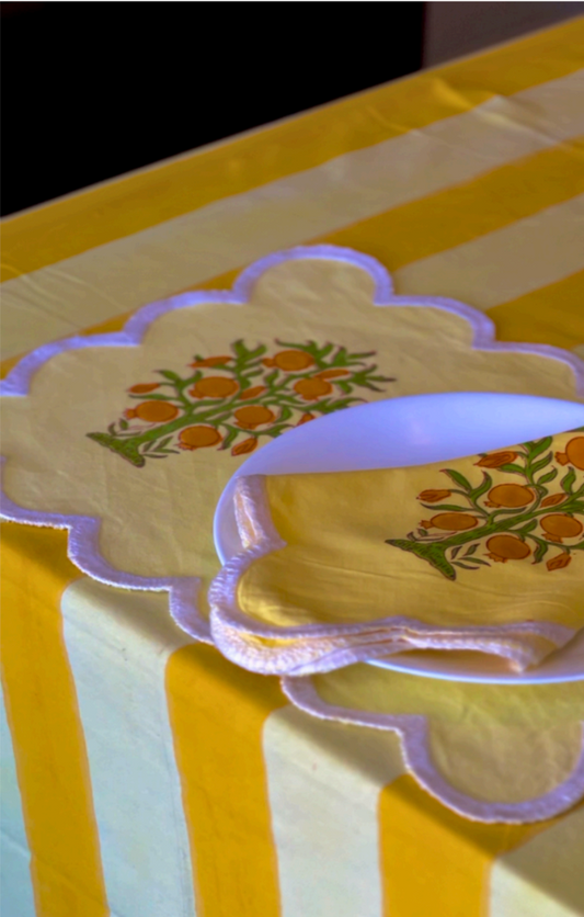Betty Yellow Table Cloth