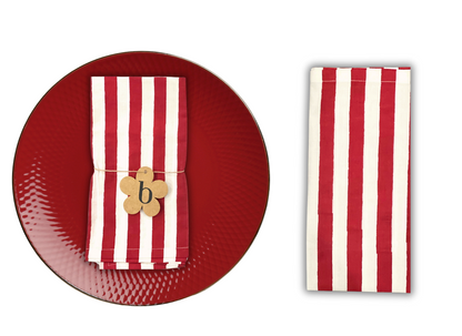 Striped red Napkin (Set of 2)