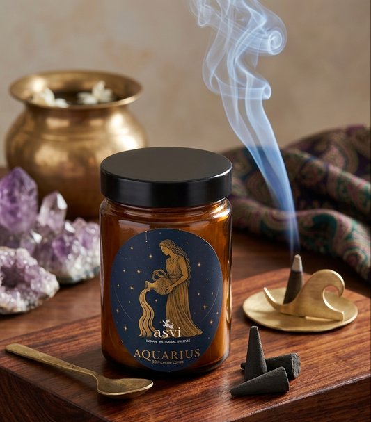 Ayurvedisk stjernetegn røkelseskjegler: Vannmannens soltegn