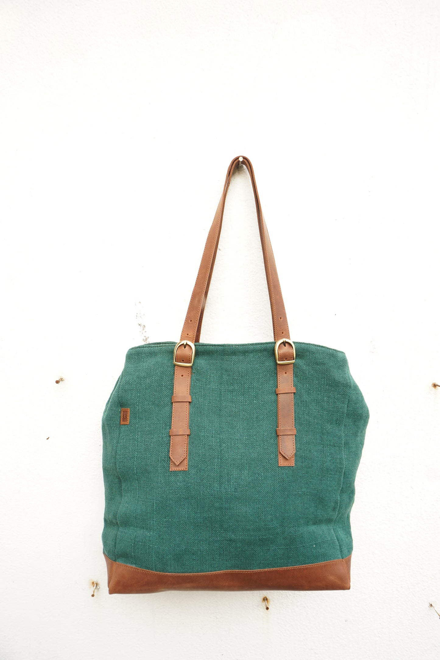 Kalaa Bass Tote | Håndlaget Totebag i Jute | Bærekraftig Indisk Håndverk