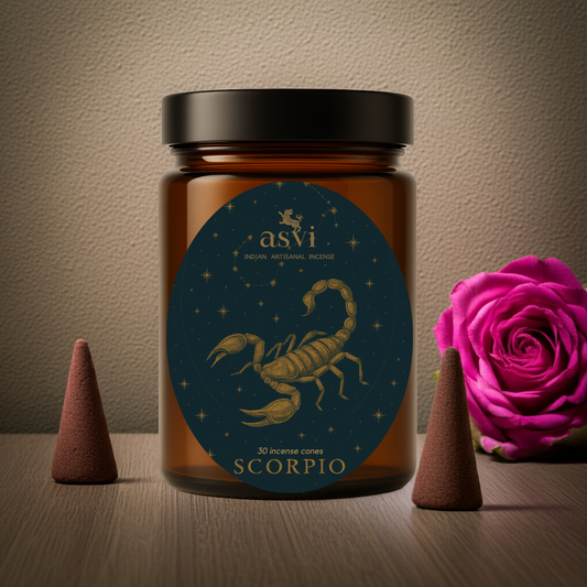 Ayurvedic Zodiac Incense Cones: Scorpio Sun Sign