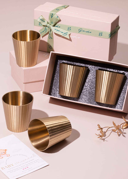 Avisa Brass Tumblers- Set of 2 Regular price